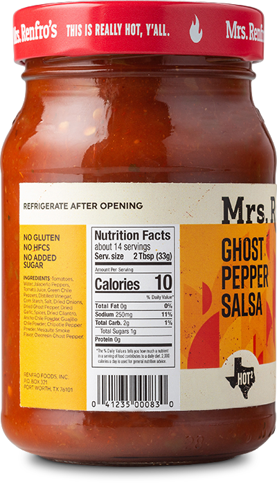 Ghost Pepper Salsa – Renfro Foods
