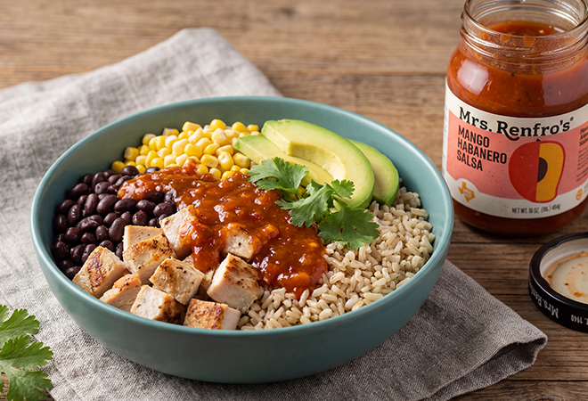 Mango Habanero Salsa Protein Bowl