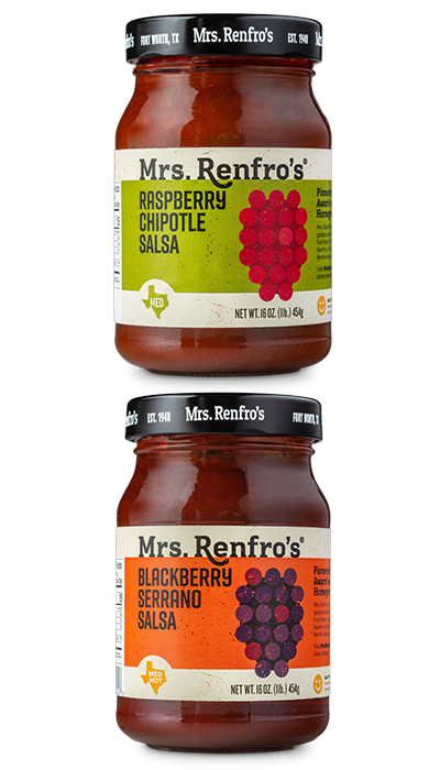 Raspberry Chipotle Salsa, Blackberry Serrano Salsa