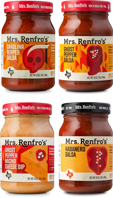Carolina Reaper Salsa, Ghost Pepper Salsa, Ghost Pepper Nacho Cheese Dip, Habanero Salsa